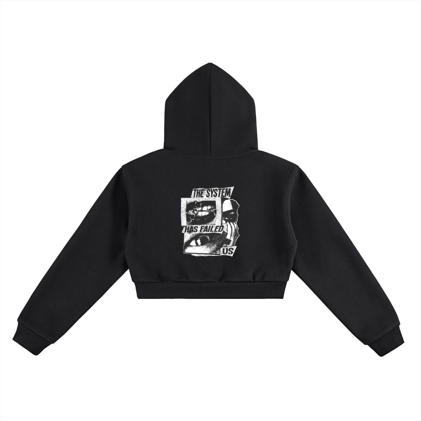 CAUTION Essential Cropped Hoodie