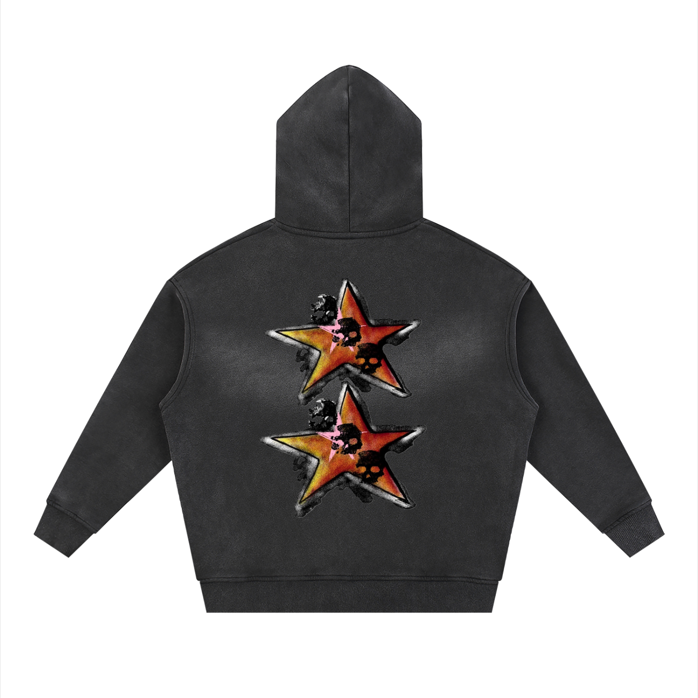 CHAOS Sunfade Two-way Zipper Boxy Fleece Hoodie