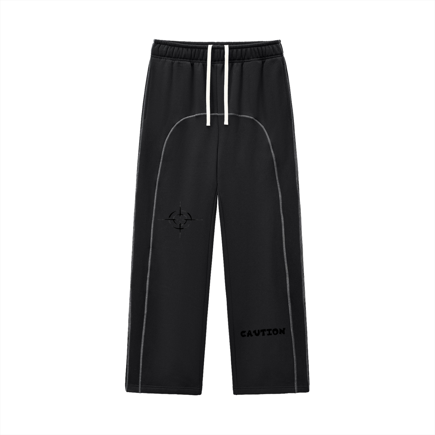 Contrast-Stitched Fleece Sweatpants