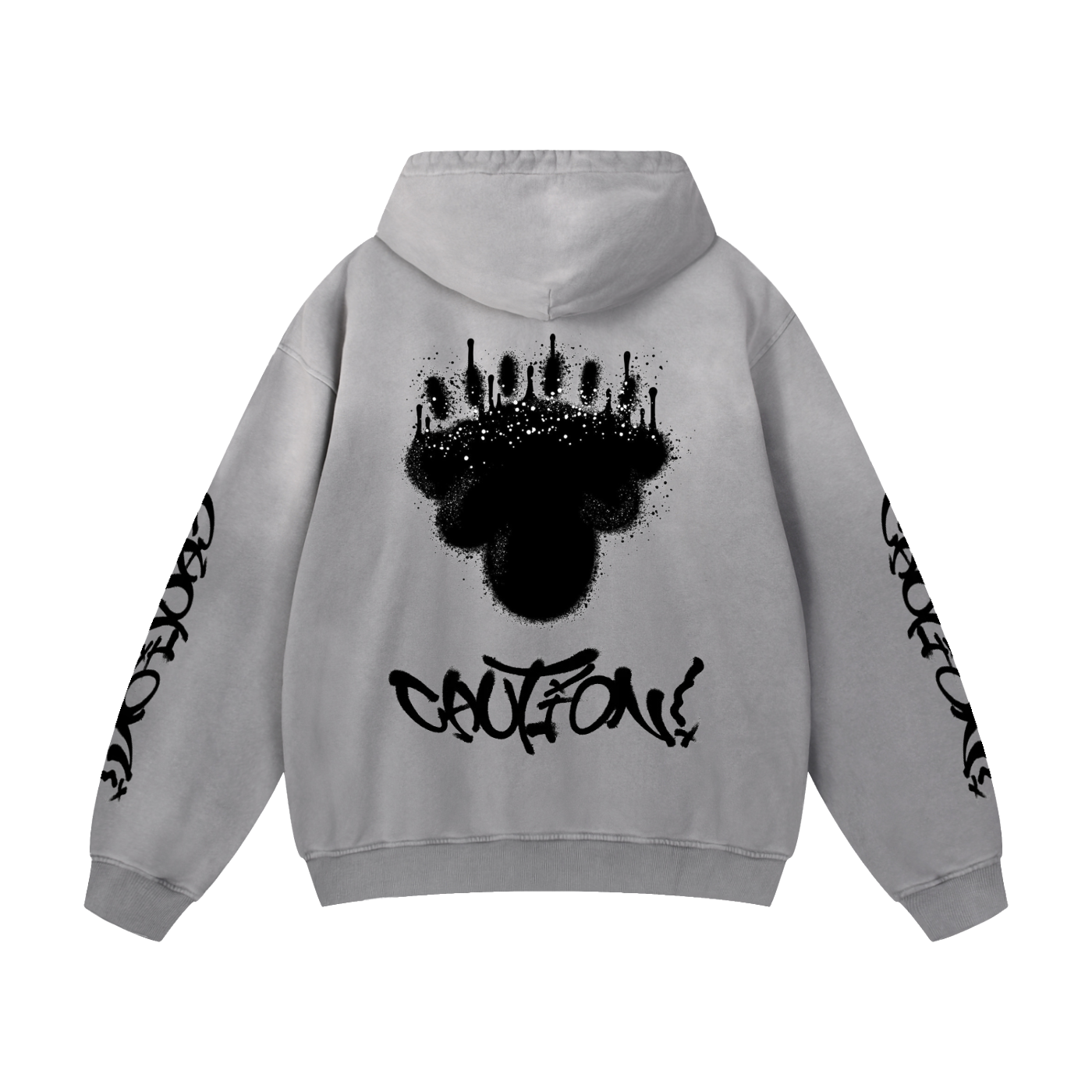 caution Heavyweight Sunfade Oversized Hoodie