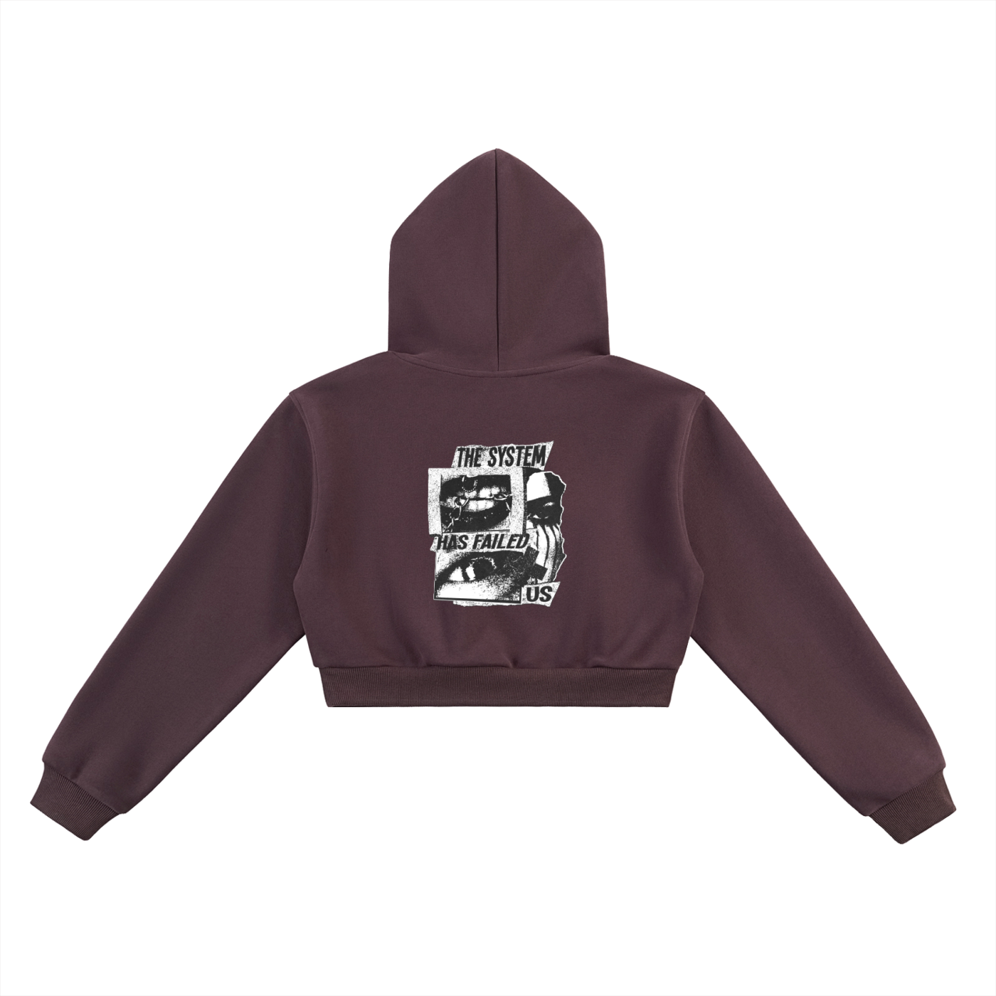 CAUTION Essential Cropped Hoodie
