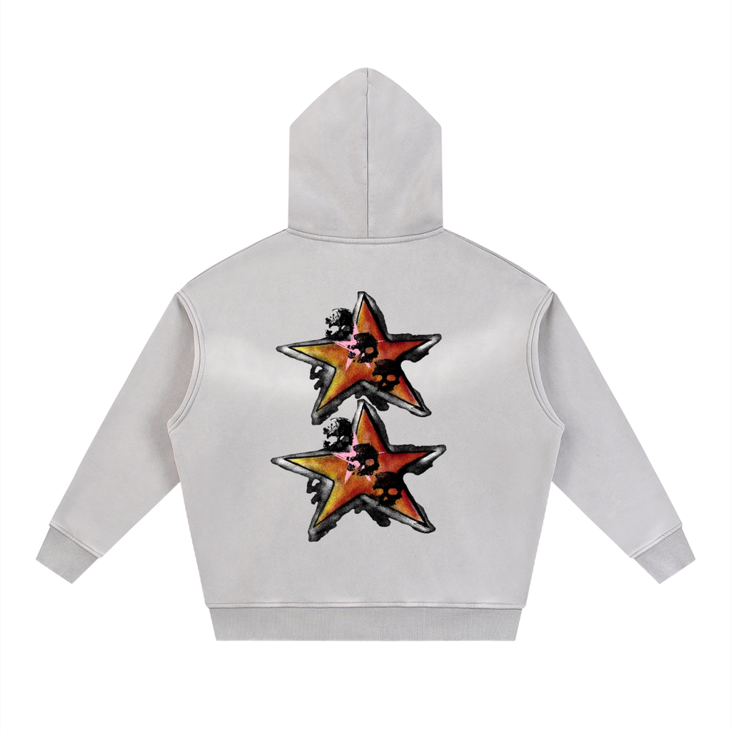 CHAOS Sunfade Two-way Zipper Boxy Fleece Hoodie
