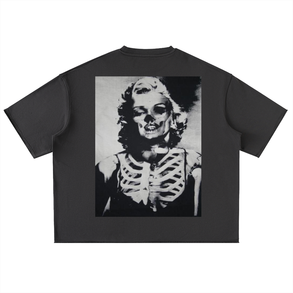 Washed Rolled Hem Half Sleeve T-Shirt