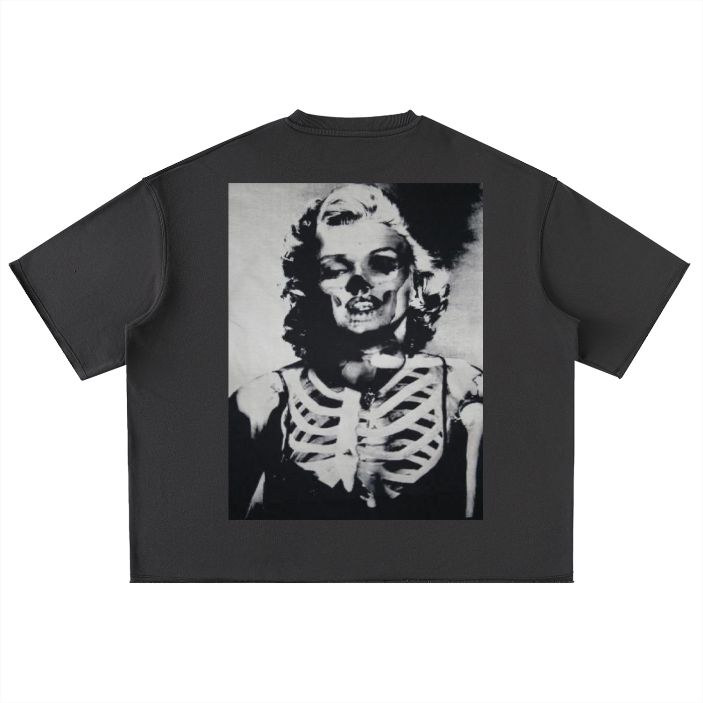 Washed Rolled Hem Half Sleeve T-Shirt