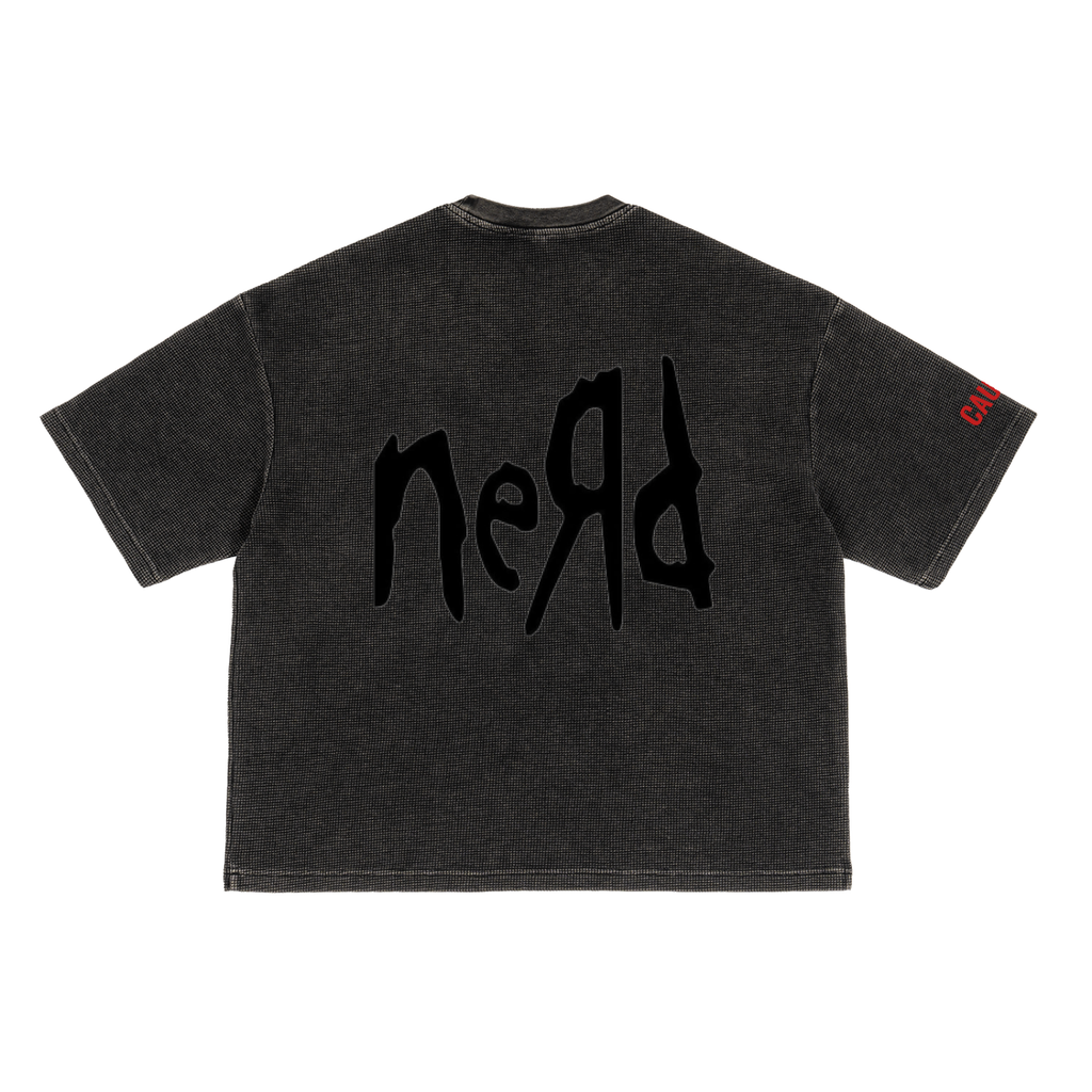 Textured Waffle Washed Boxy T-Shirt