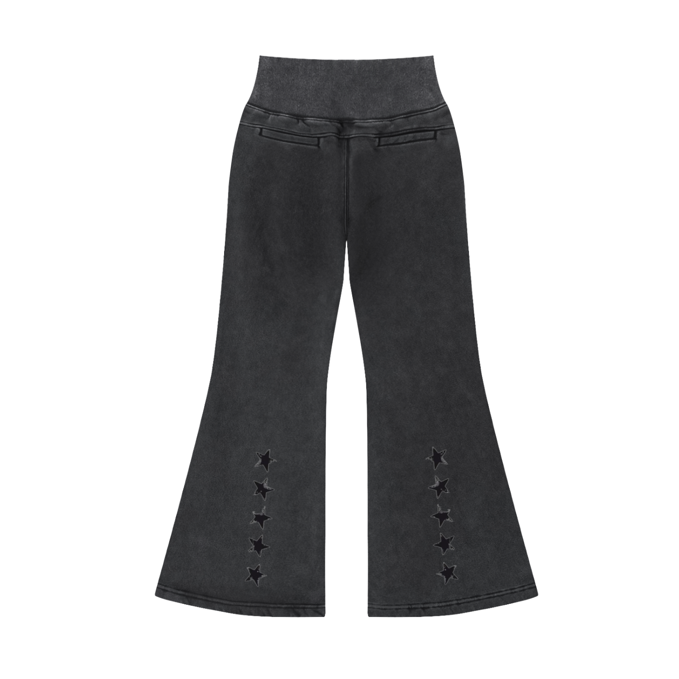 CAUTION Vintage Washed Flared Fleece Pants