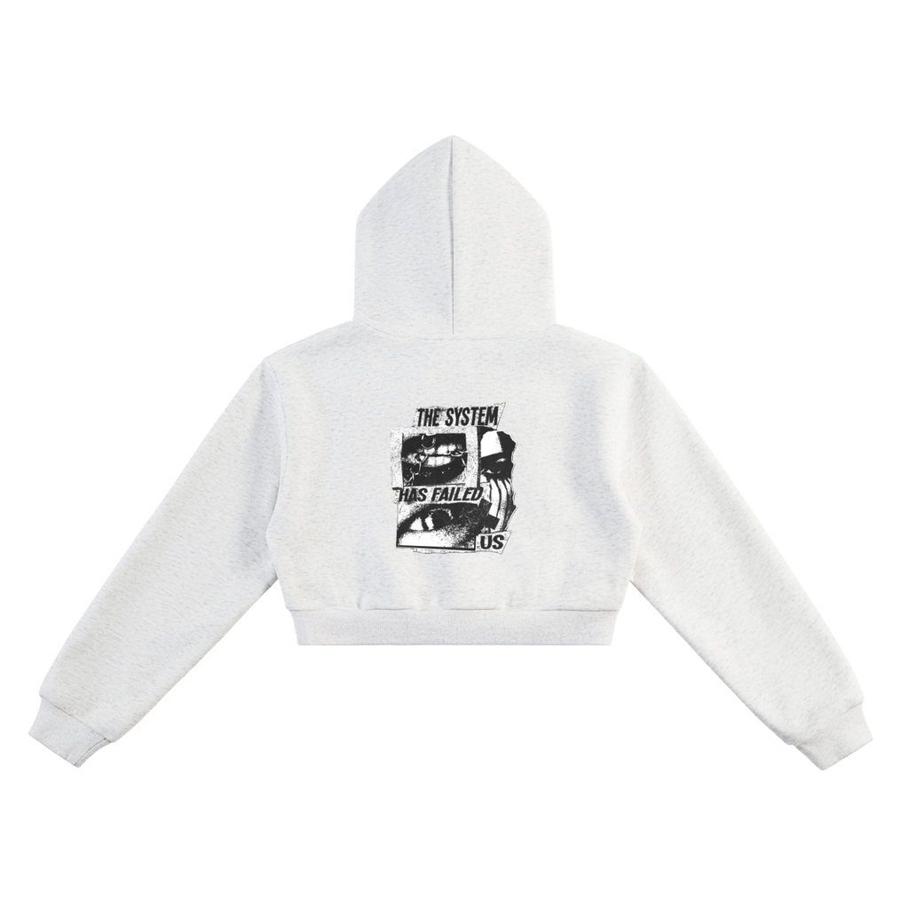 CAUTION Essential Cropped Hoodie