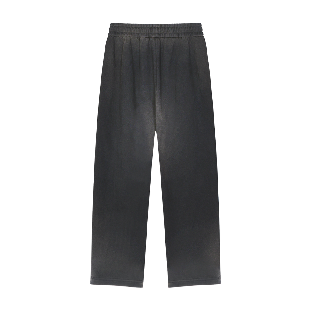 caution Sun Fade Raw Edge Straight-Leg Sweatpants