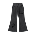 CAUTION Vintage Washed Flared Fleece Pants