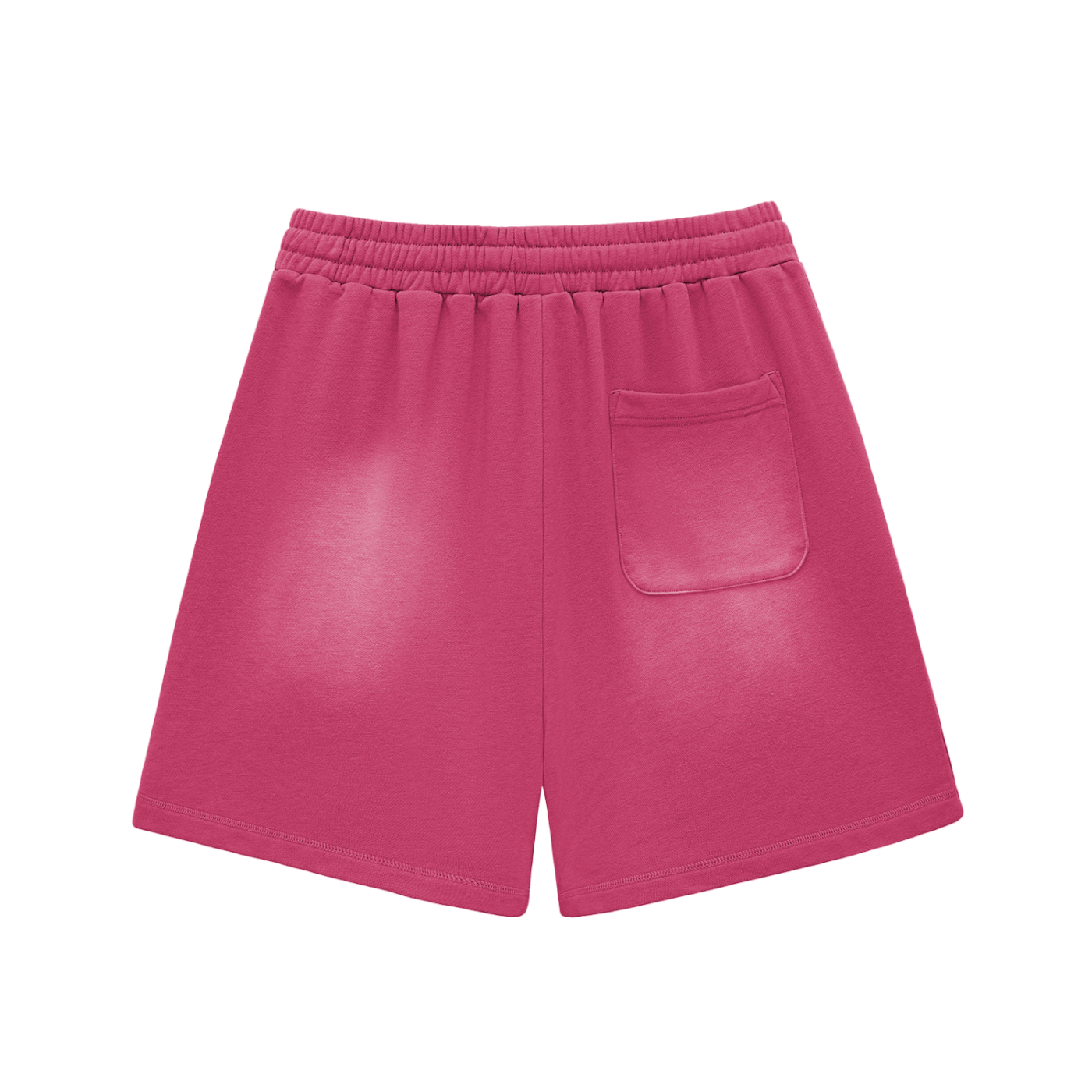 caution Sun Fade Raw Edge Cotton Shorts