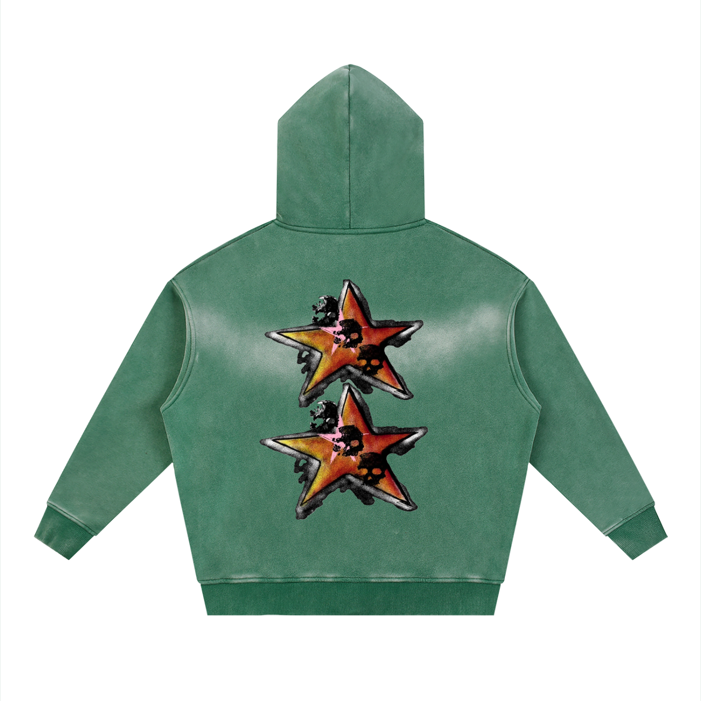 CHAOS Sunfade Two-way Zipper Boxy Fleece Hoodie