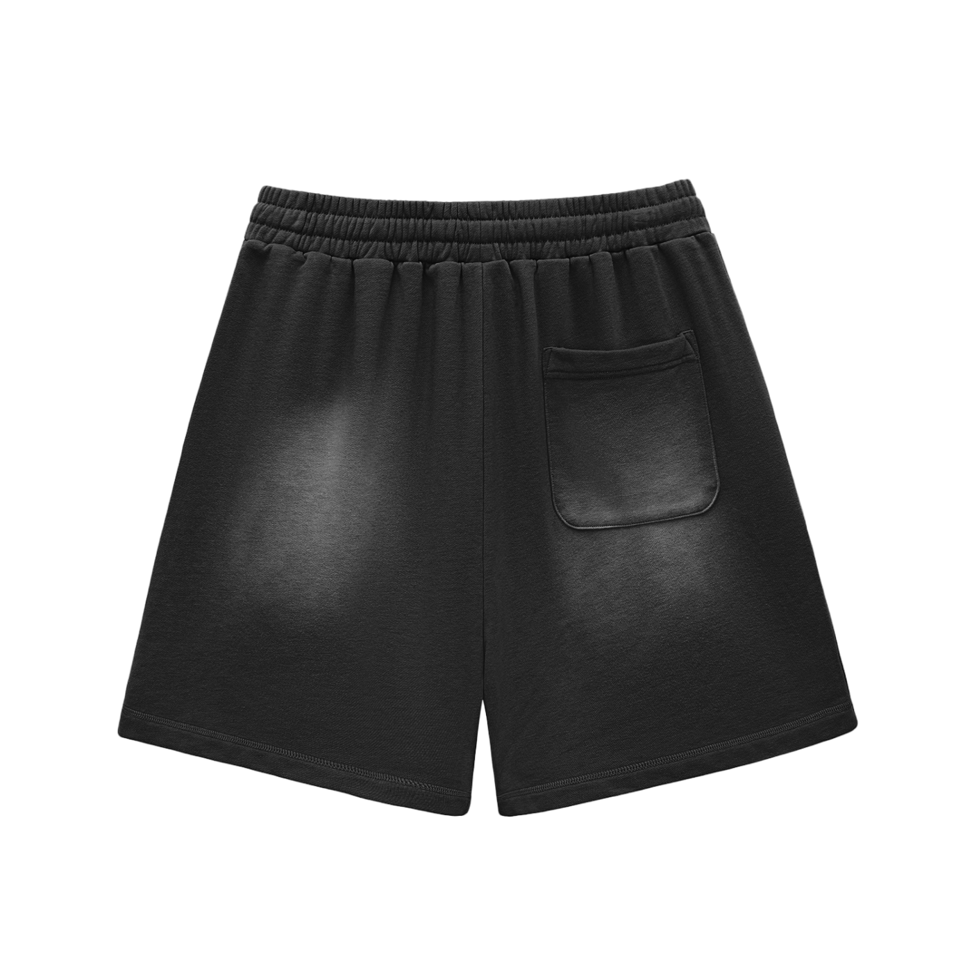 caution Sun Fade Raw Edge Cotton Shorts