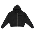CHAOS Fleece Zip-Up Boxy Hoodie