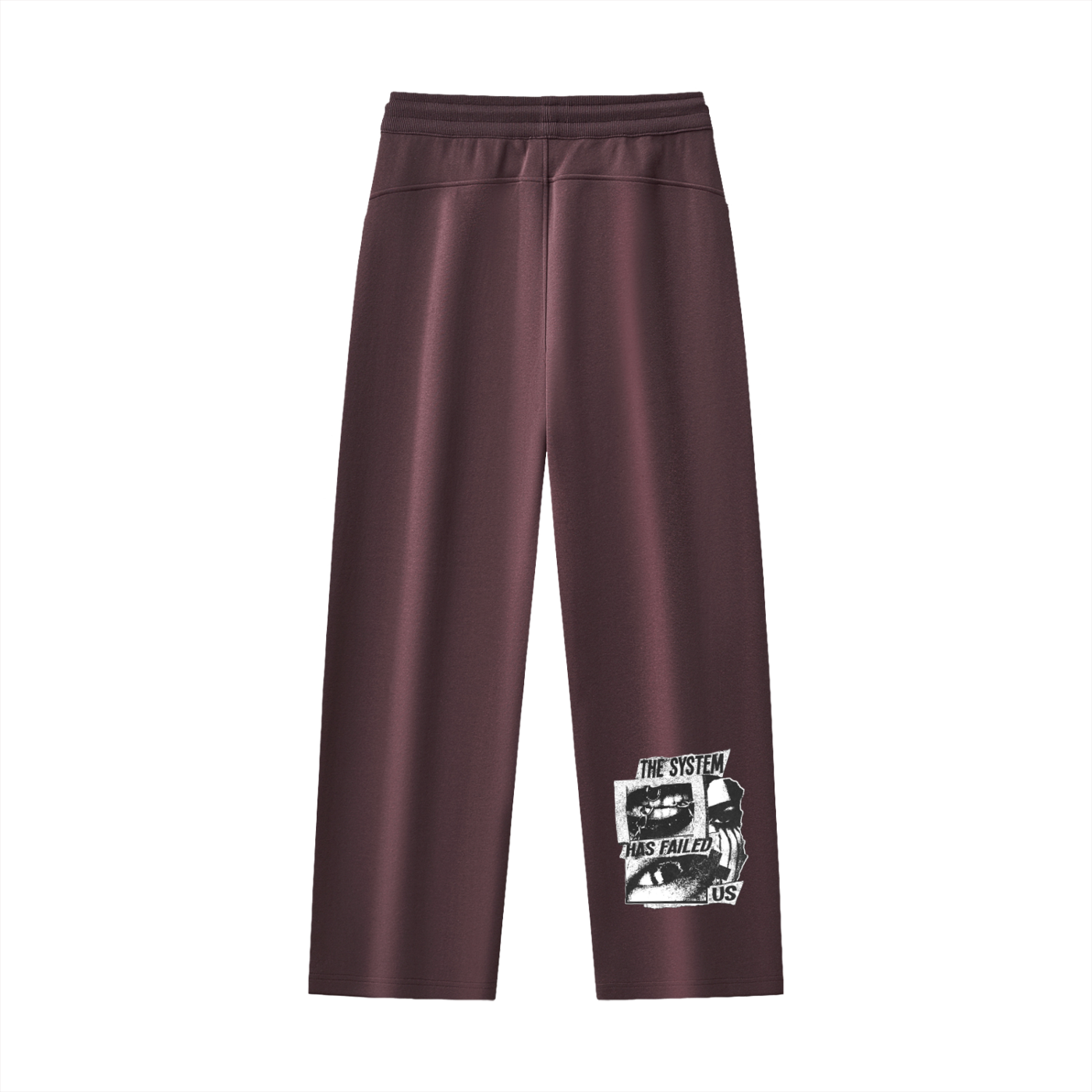 CAUTION Essential Drawstring Straight-Leg Sweatpants