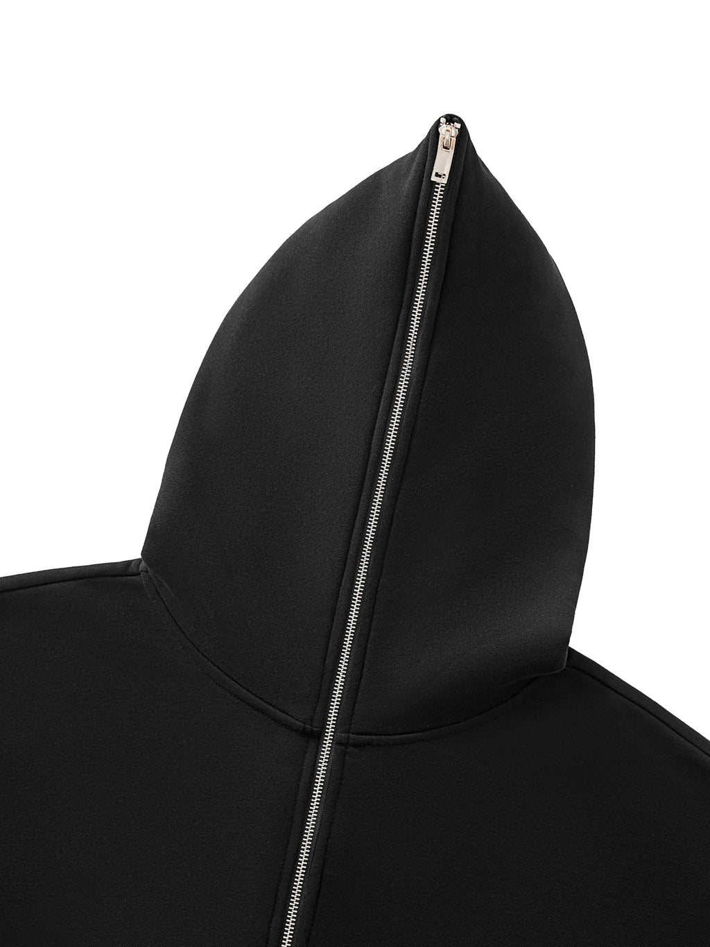 CAUTION Fleeced Full-Zip Boxy Hoodie