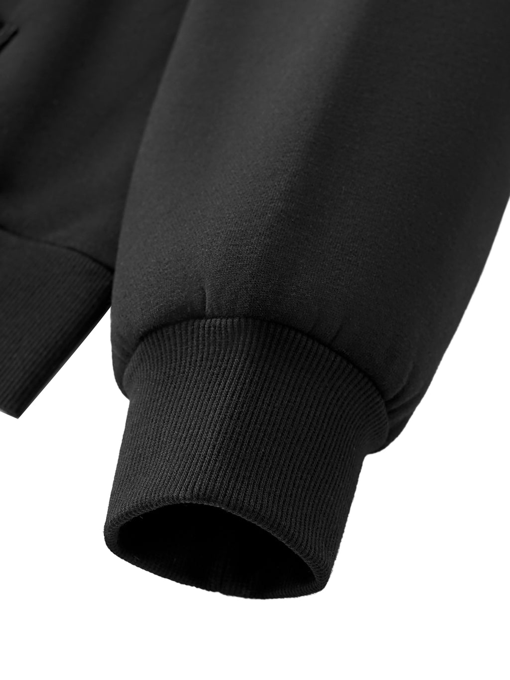 CAUTION Fleeced Full-Zip Boxy Hoodie