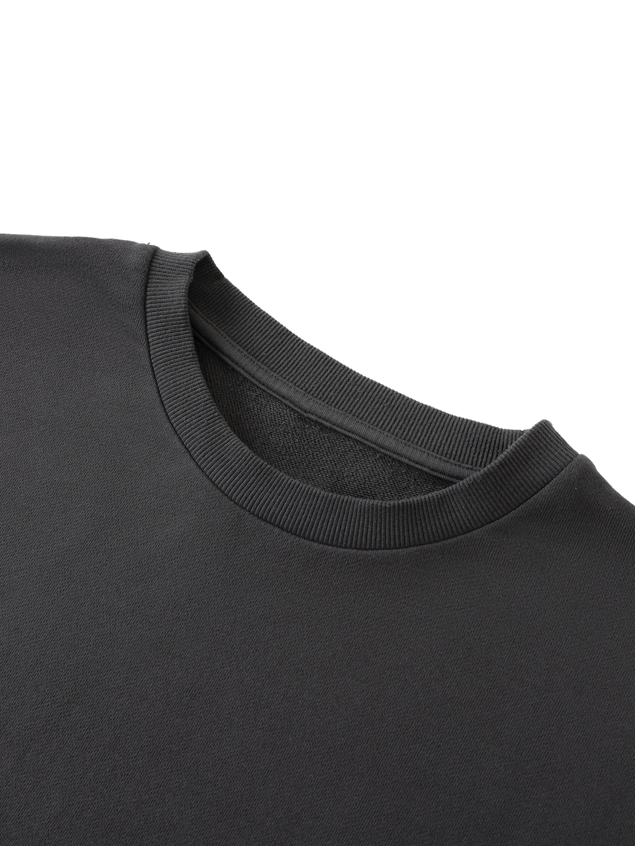CAUTION Washed Rolled Hem Half Sleeve T-Shirt