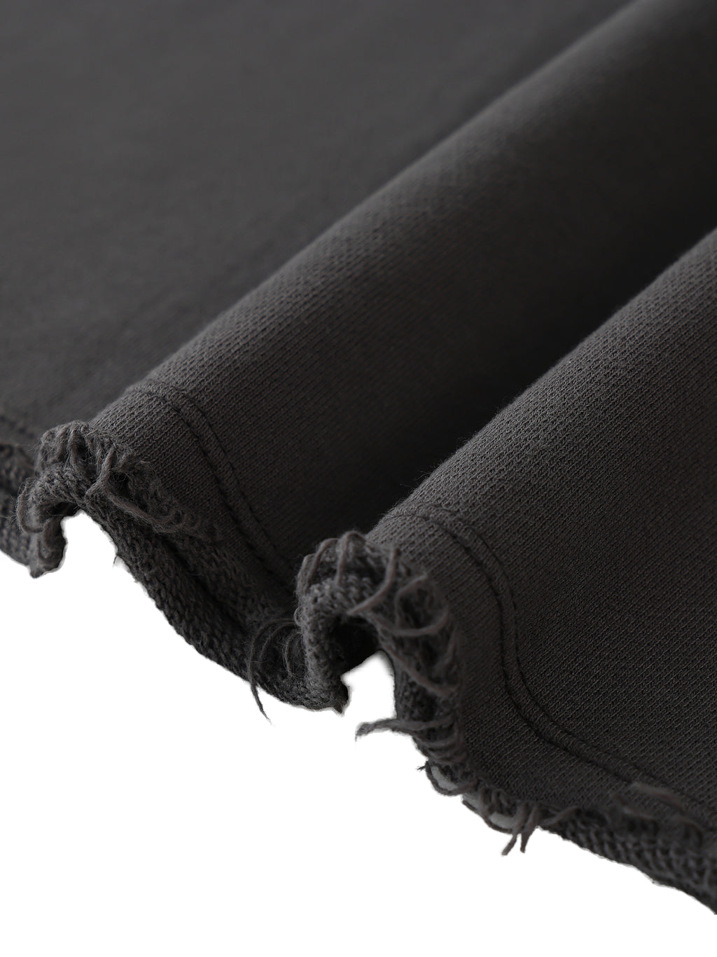 CAUTION Washed Rolled Hem Half Sleeve T-Shirt