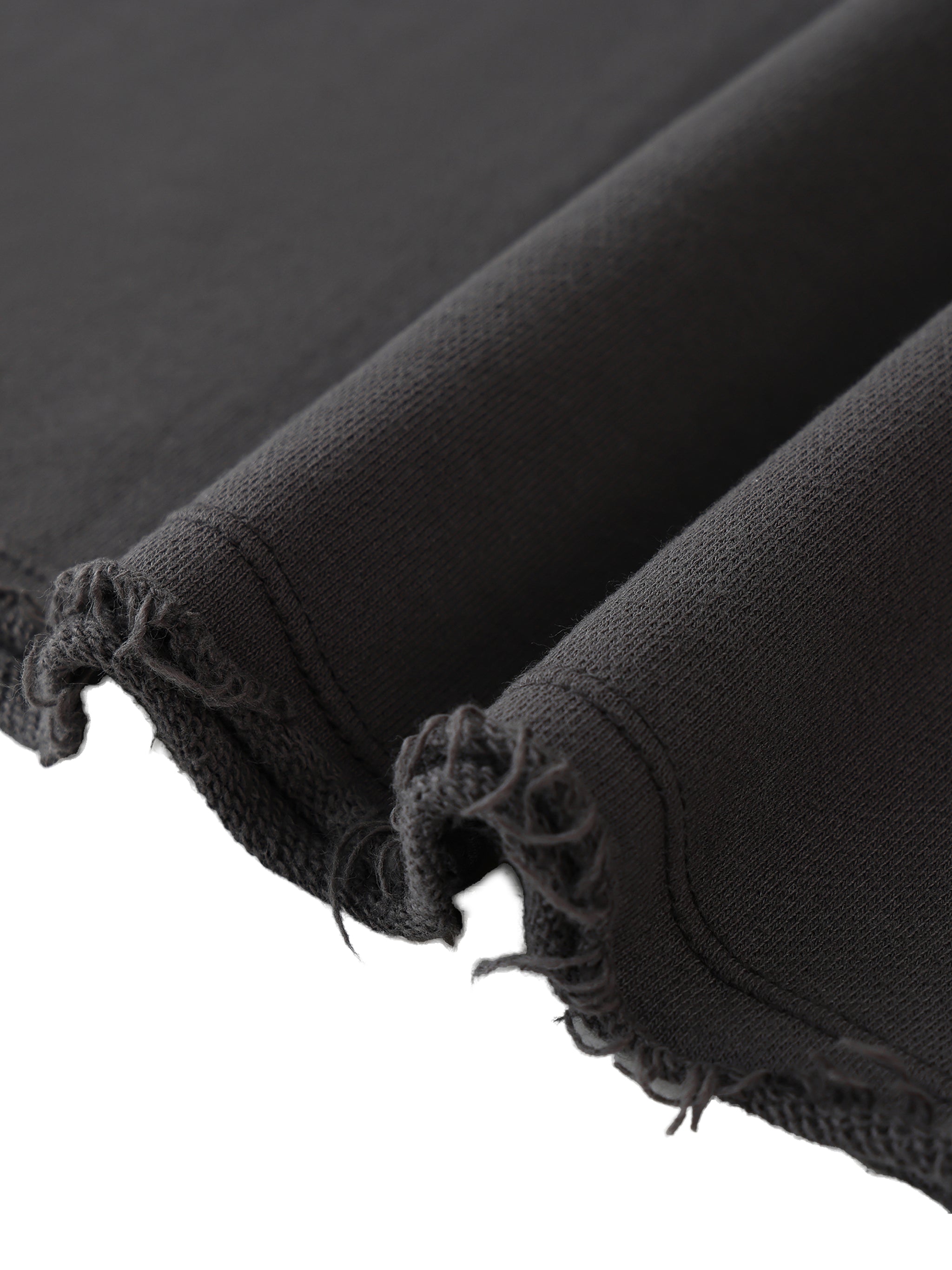 CAUTION Washed Rolled Hem Half Sleeve T-Shirt