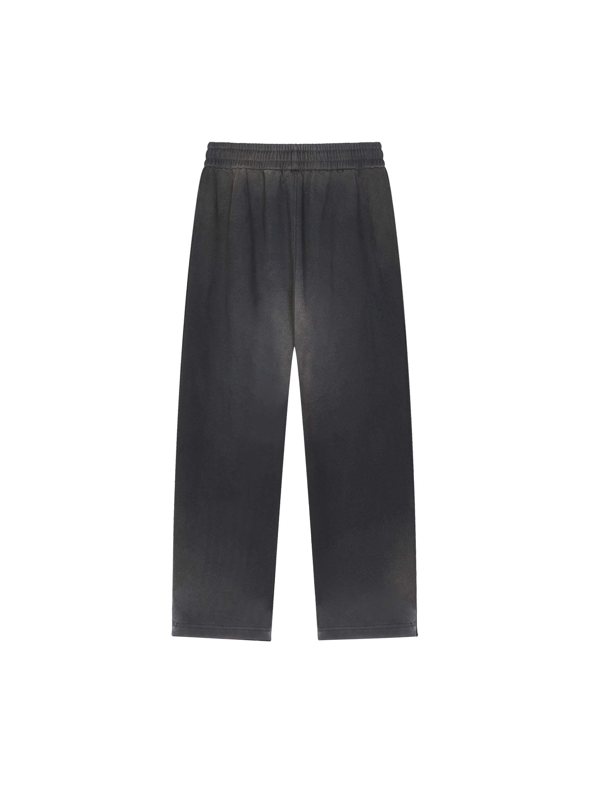 caution Sun Fade Raw Edge Straight-Leg Sweatpants