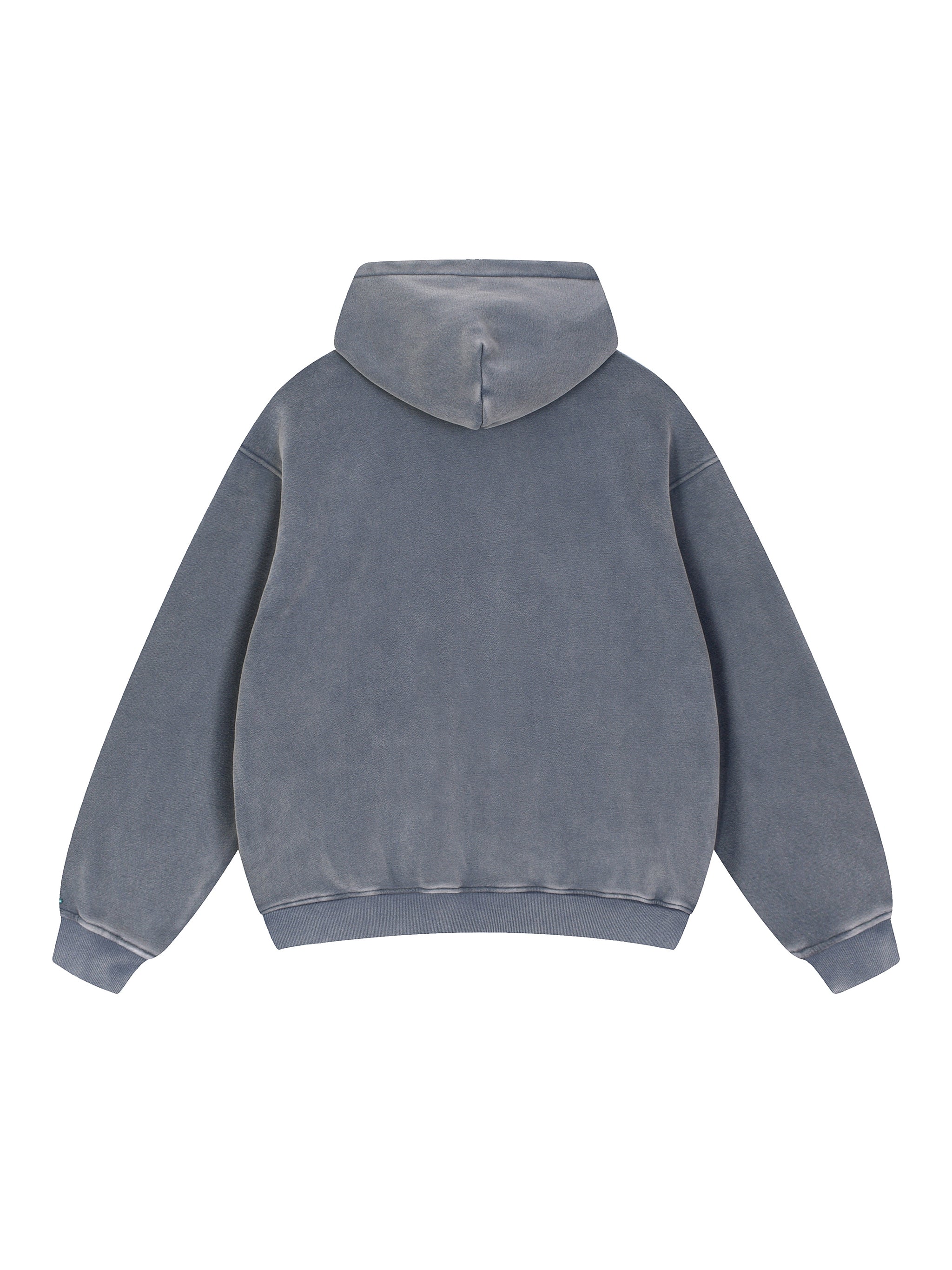 no peace by CAUTION Snow Wash Fleece Hoodie
