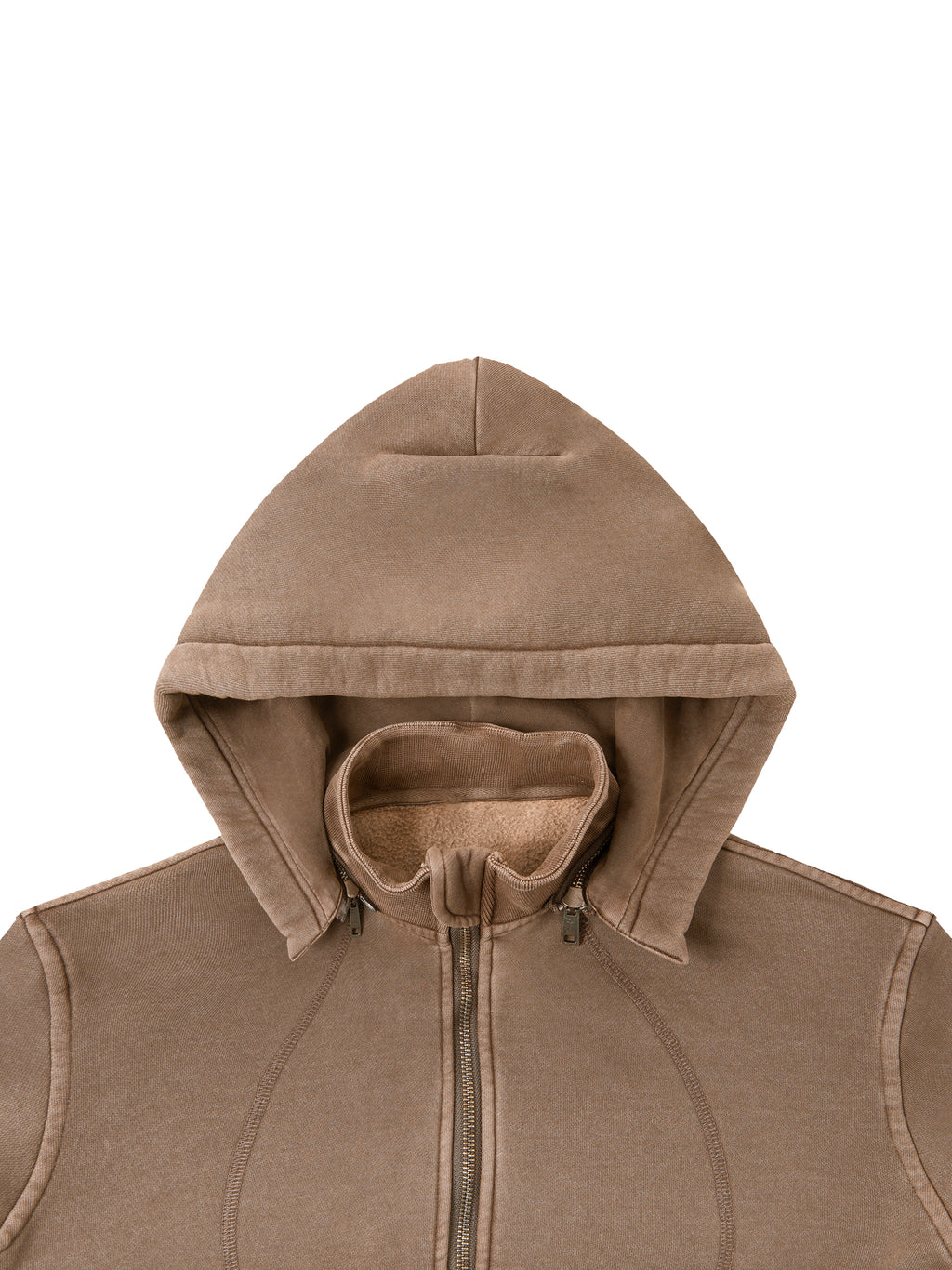 CAUTION Vintage Washed Cropped Fleece Hoodie