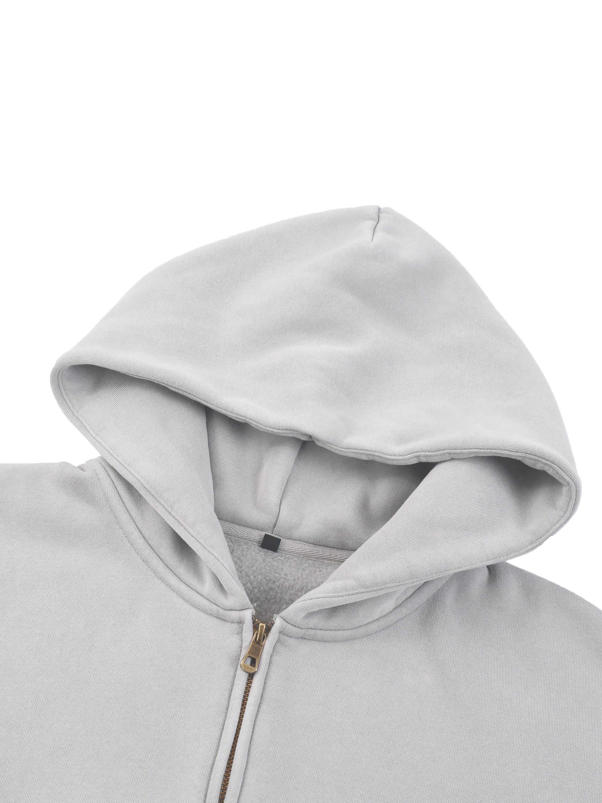 CHAOS Sunfade Two-way Zipper Boxy Fleece Hoodie